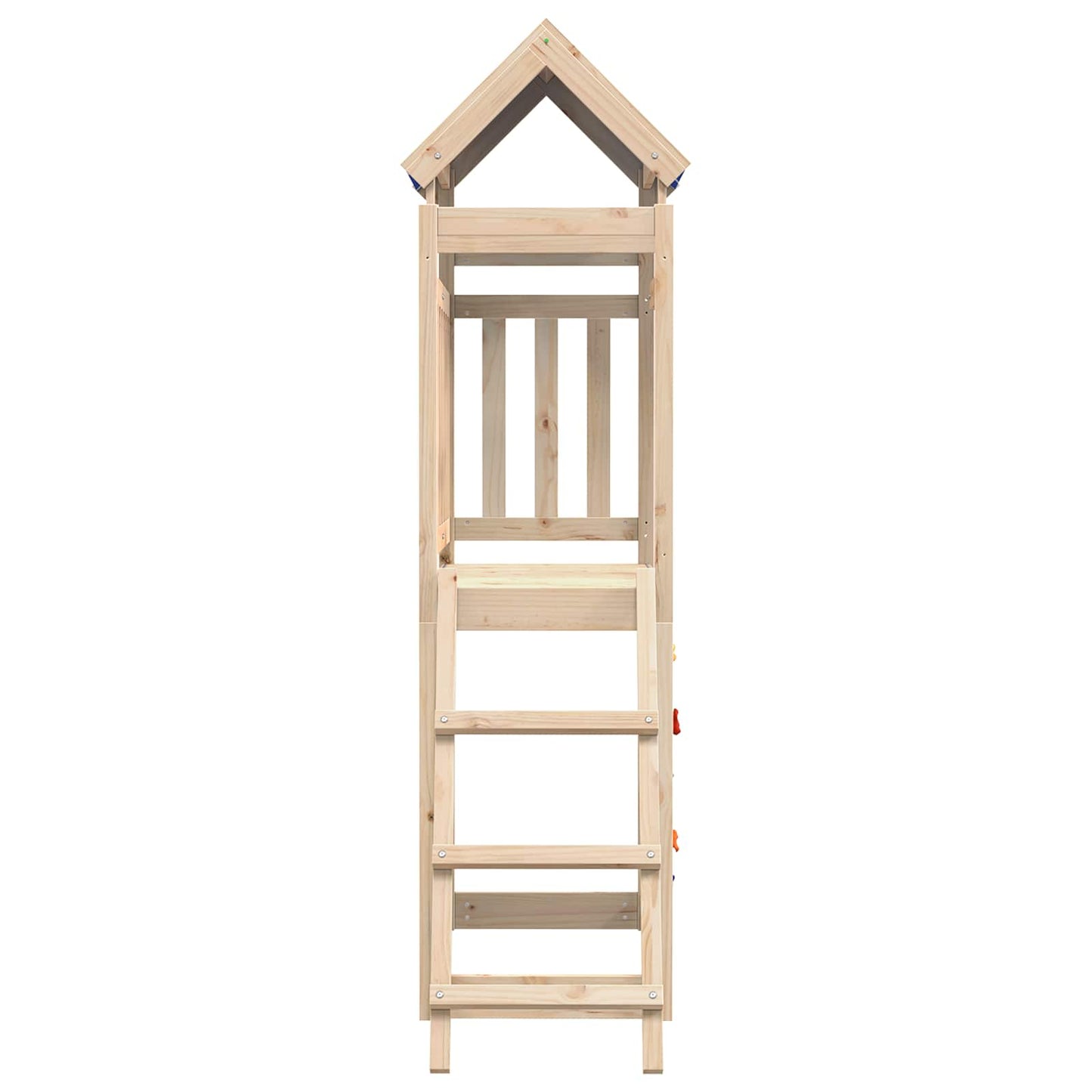 Torre da Gioco Marrone 110,5 x 52,5 x 215cm Pino massello