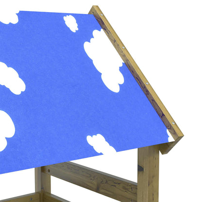 Torre da Gioco Marrone Legno Impregnato Solido | homemem39