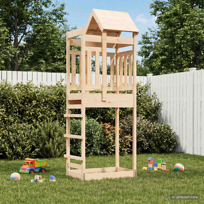 Torre da Gioco Marrone 52,5 x 85 x 238 cm Pino massello | homemem39
