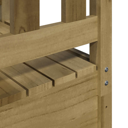 Torre da Gioco Marrone Legno Impregnato Solido | homemem39