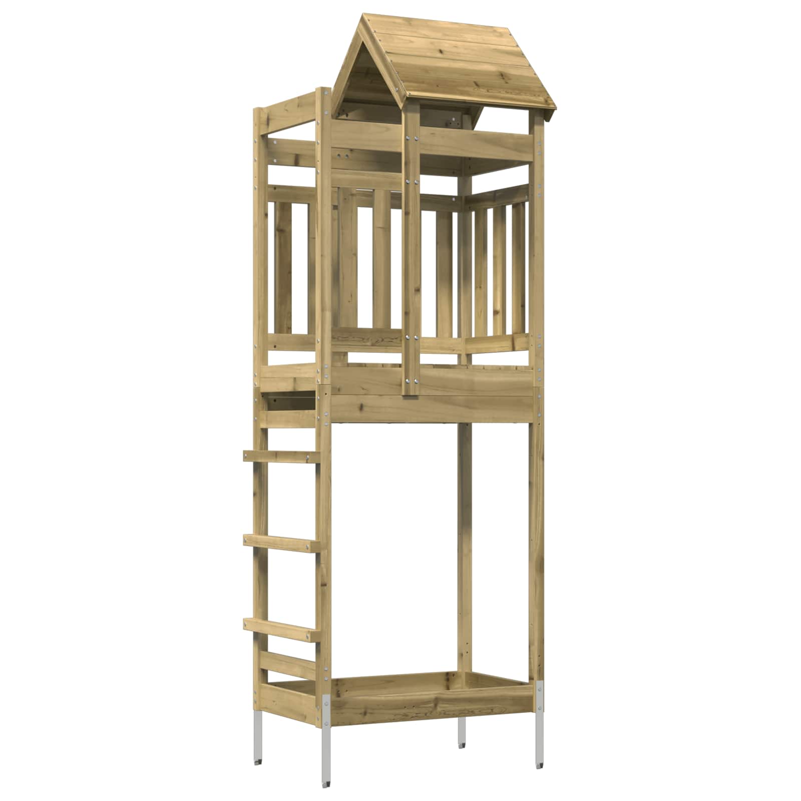Torre da Gioco Marrone Legno Impregnato Solido | homemem39