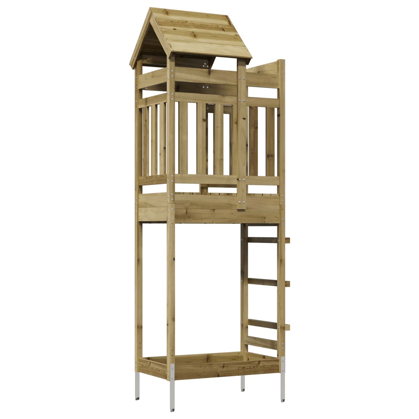 Torre da Gioco Marrone Legno Impregnato Solido | homemem39