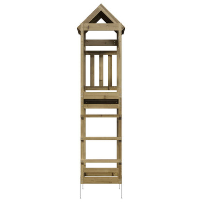 Torre da Gioco Marrone Legno Impregnato Solido | homemem39