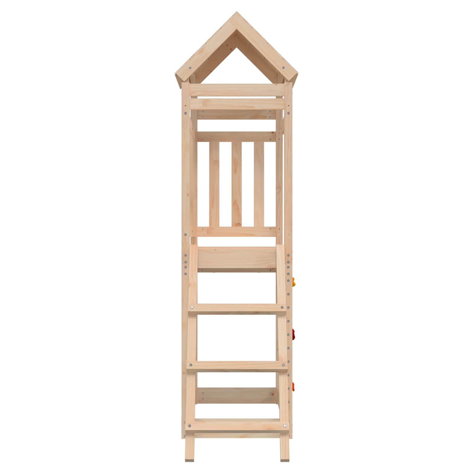 Torre da Gioco Marrone 110,5 x 52,5 x 214 cm Pino massello | homemem39