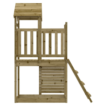 Torre da Gioco Marrone Legno Massello Impregnato