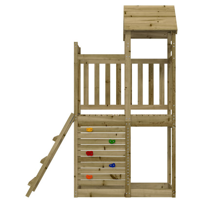 Torre da Gioco Marrone Legno Massello Impregnato
