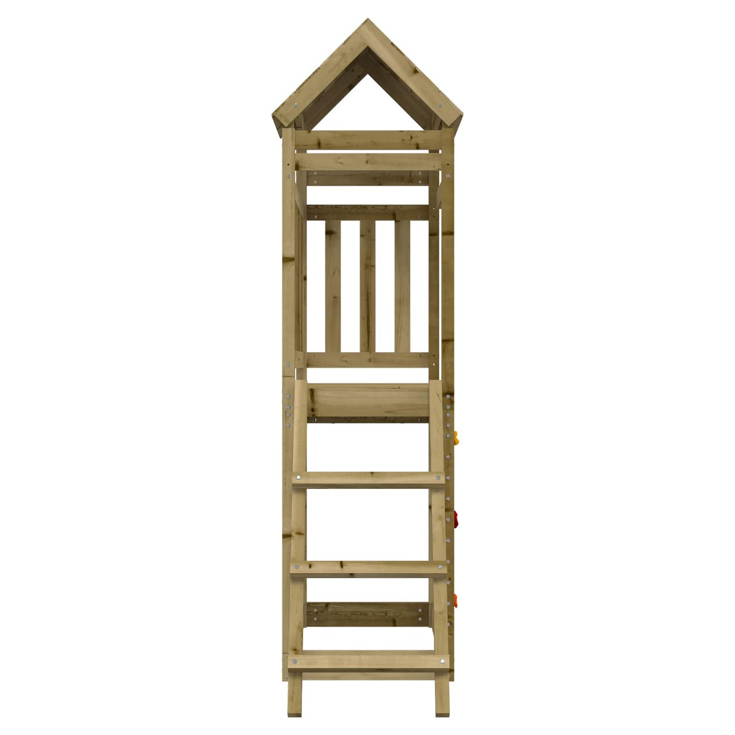 Torre da Gioco Marrone Legno Massello Impregnato