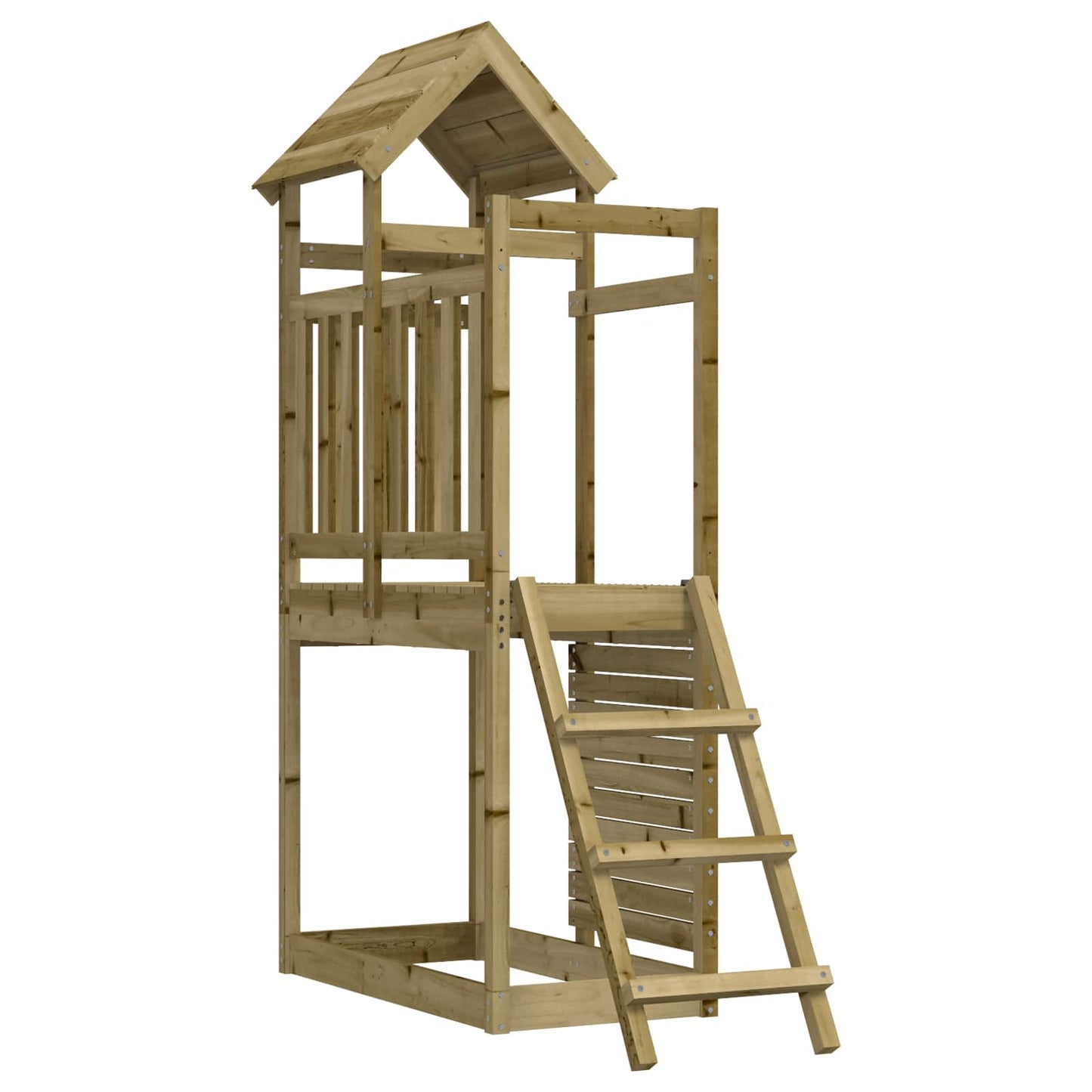 Torre da Gioco Marrone Legno Massello Impregnato