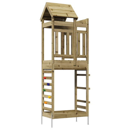 Torre da Gioco Marrone Legno Impregnato Solido | homemem39