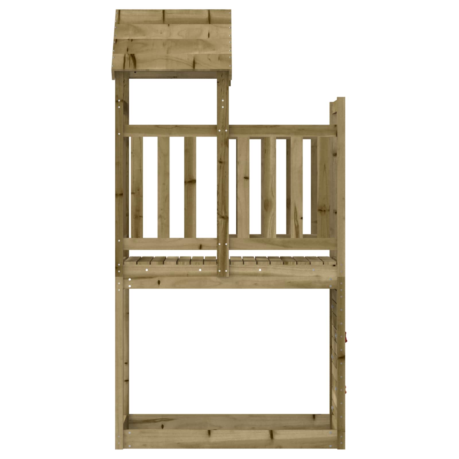 Torre da Gioco Marrone Legno Impregnato Solido | homemem39