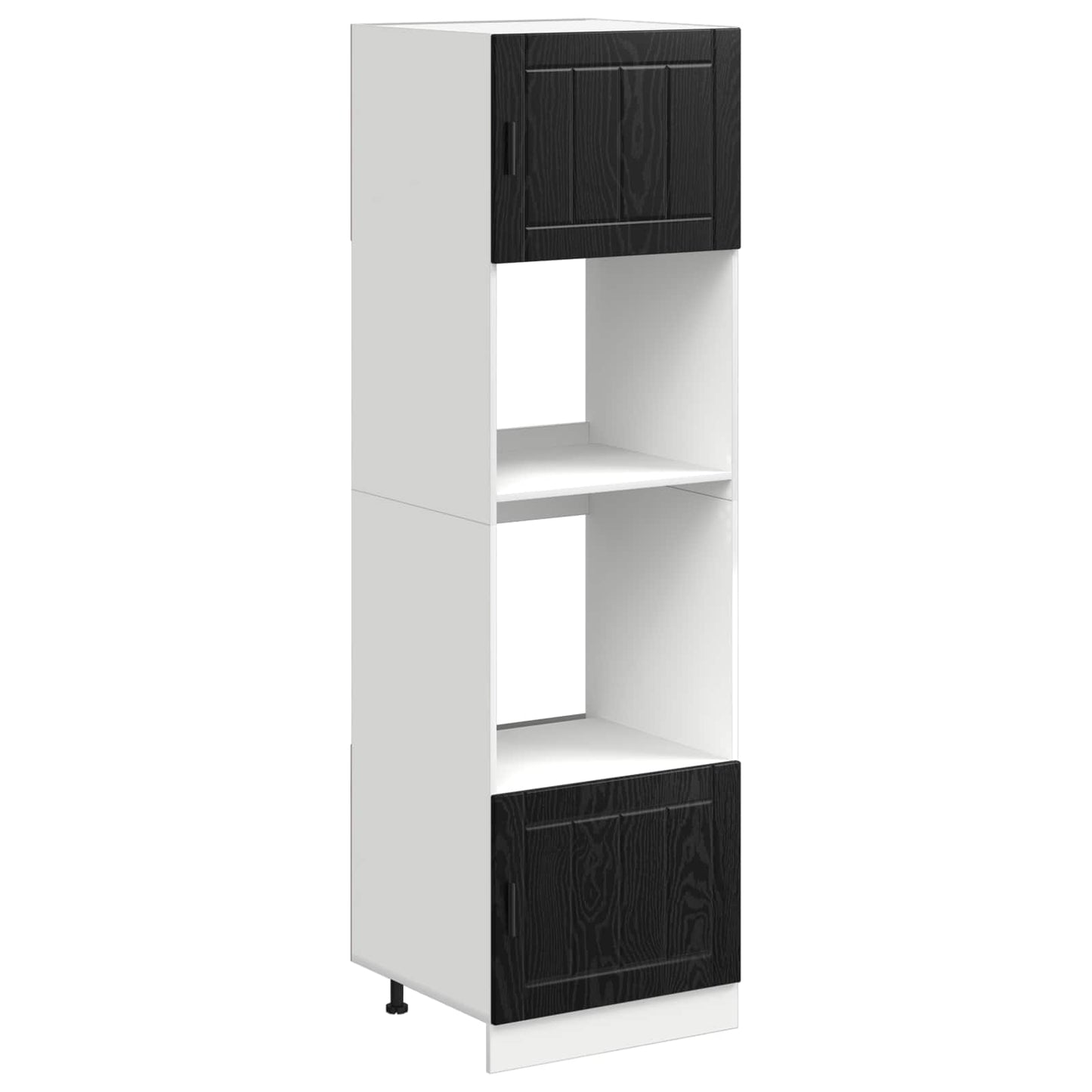 Armadio per forno PORTO Rovere Nero 60 x 57 x 207 cm