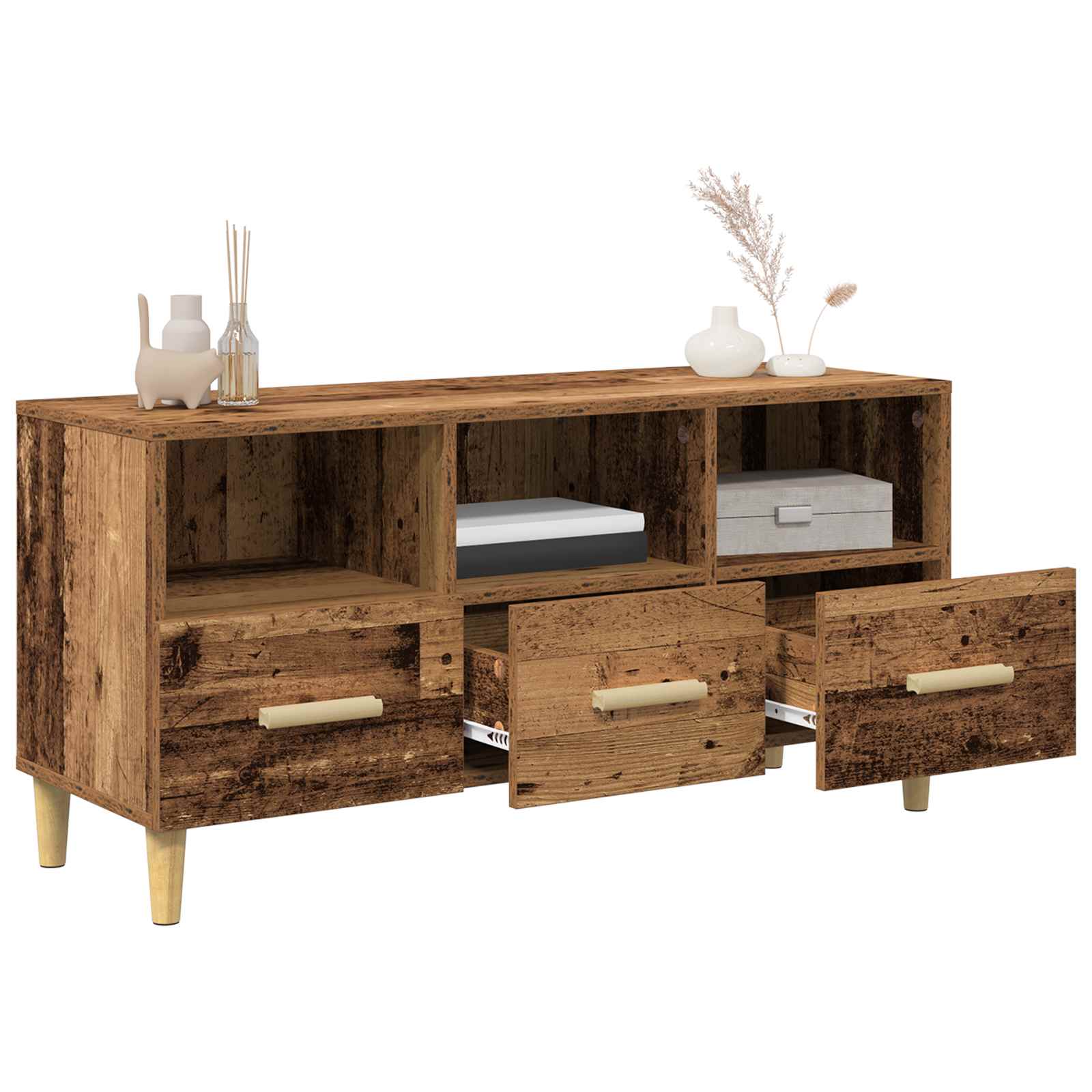 Mobile TV Legno vecchio 102 x 36 x 50 cm Legno multistrato | homemem39