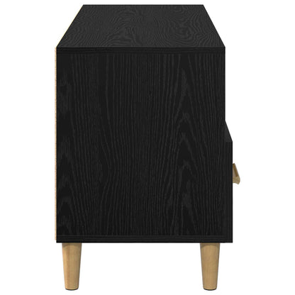 Mobile TV Rovere Nero 102 x 36 x 50 cm Legno multistrato