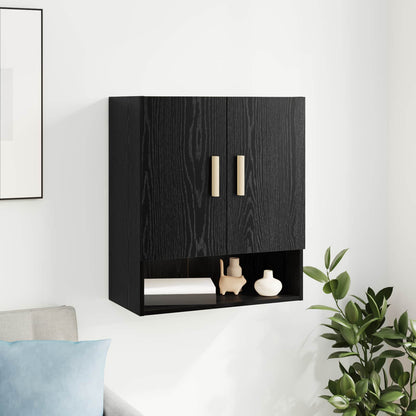 Armadietto a muro Rovere Nero 60 x 31 x 70 cm Legno multistrato