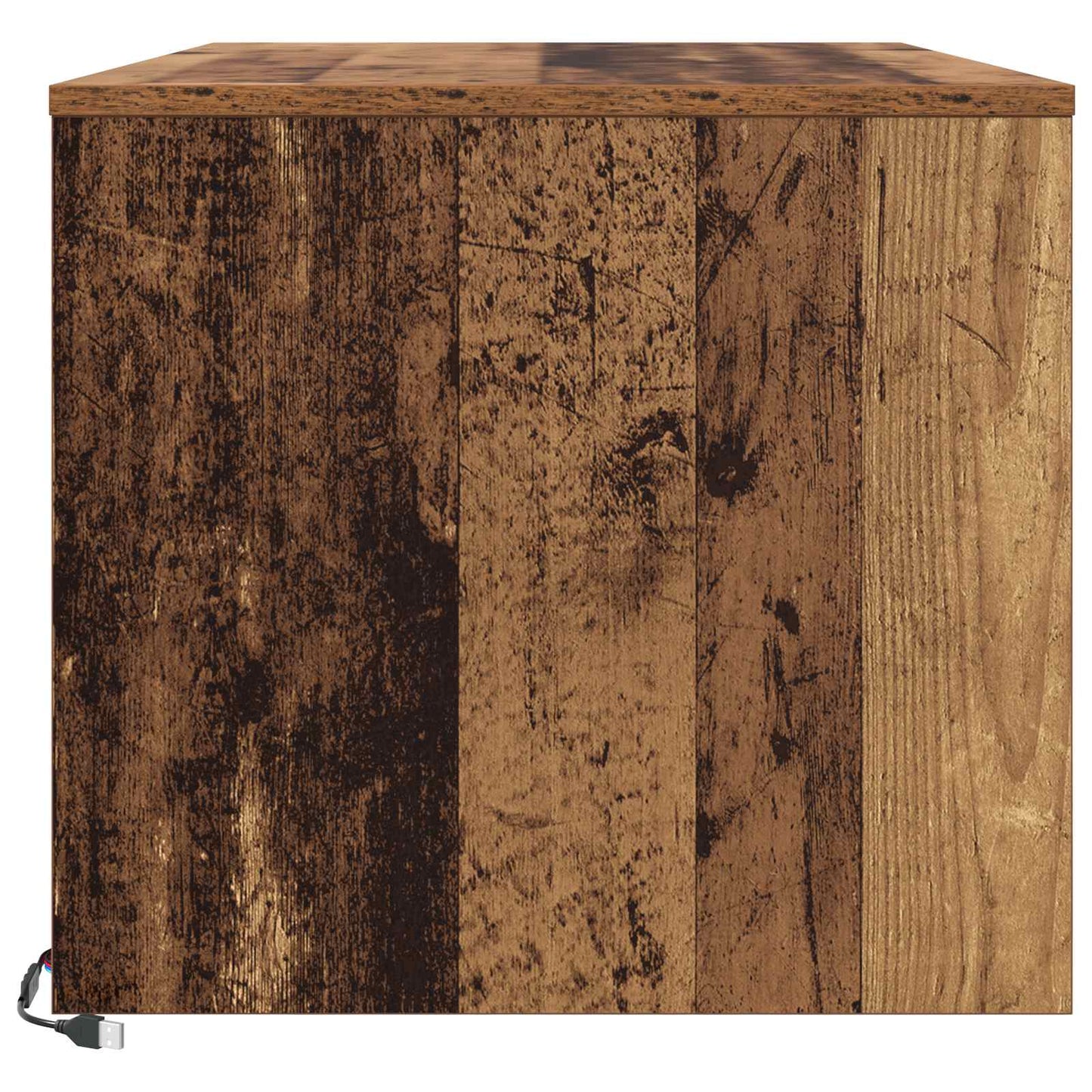 Tavolino da salotto con cassetto Legno vecchio 90 x 50 x 45 cm | homemem39