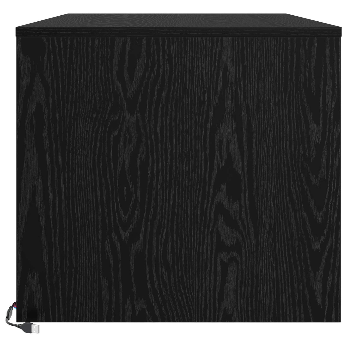 Tavolino da salotto con cassetto Rovere Nero 90 x 50 x 45 cm | homemem39