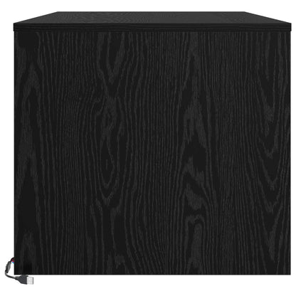 Tavolino da salotto con cassetto Rovere Nero 90 x 50 x 45 cm | homemem39