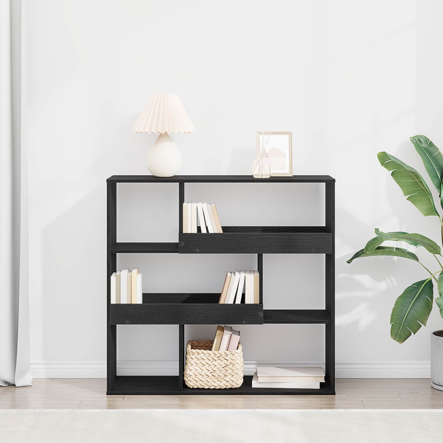 Scaffale per Libri Rovere Nero 100 x 33 x 94,5 cm | homemem39