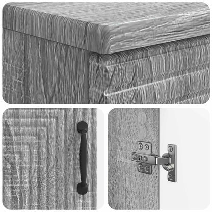 Set di Armadi da Bagno da 2 Pezzi HAARLEM Sonoma grigio