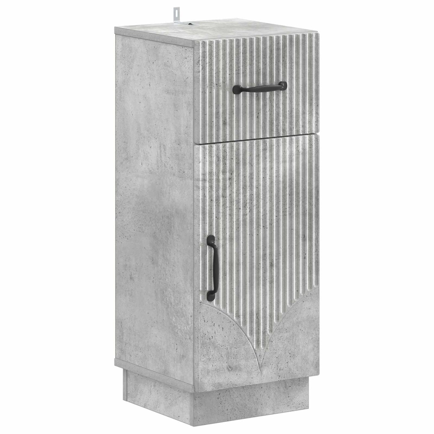 Set di Armadi da Bagno da 2 Pezzi HOORN Grigio Cemento | homemem39