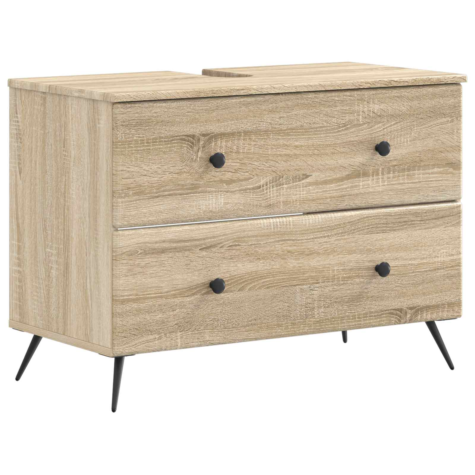Set di Armadi da Bagno da 2 Pezzi BREDA Rovere Sonoma | homemem39