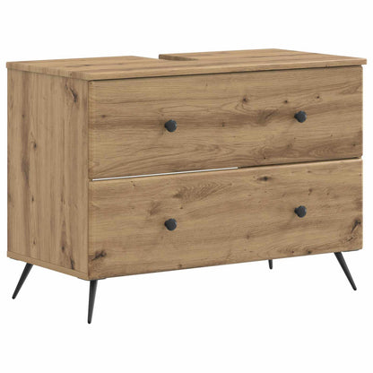Set di Armadi da Bagno da 2 Pezzi BREDA Rovere Artigianale | homemem39