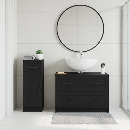 Set di Armadi da Bagno da 2 Pezzi UTRECHT Nero