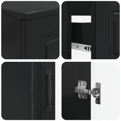 Set di Armadi da Bagno da 2 Pezzi UTRECHT Nero | homemem39