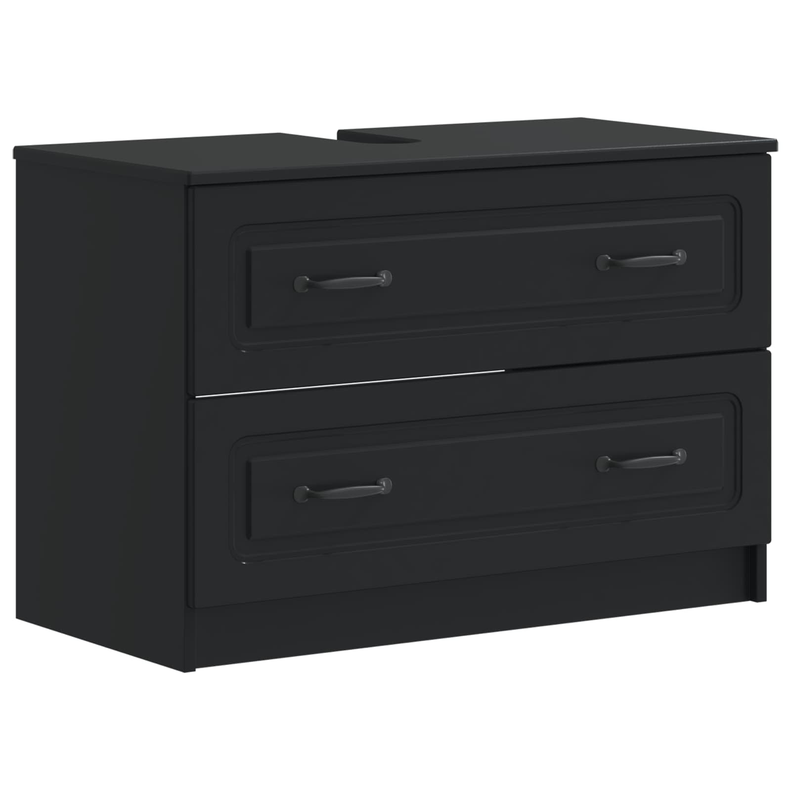 Set di Armadi da Bagno da 2 Pezzi UTRECHT Nero | homemem39