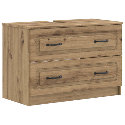 Set di Armadi da Bagno da 2 Pezzi UTRECHT Rovere Artigianale