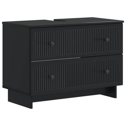 Set di armadietti da bagno in 3 pezzi EDE Nero