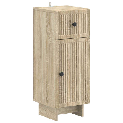 Set di armadietti da bagno in 3 pezzi EDE Rovere Sonoma