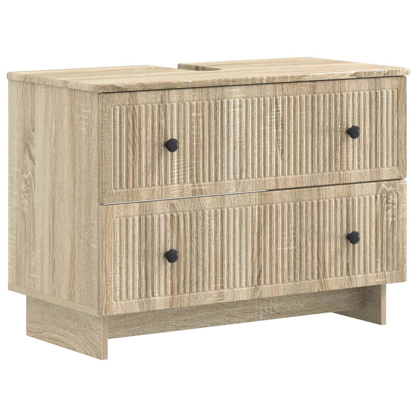 Set di armadietti da bagno in 3 pezzi EDE Rovere Sonoma