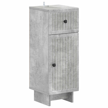 Set di armadietti da bagno in 3 pezzi EDE Grigio Cemento