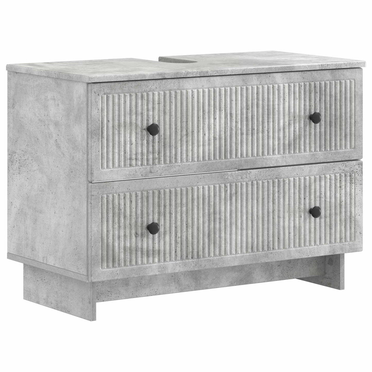 Set di armadietti da bagno in 3 pezzi EDE Grigio Cemento