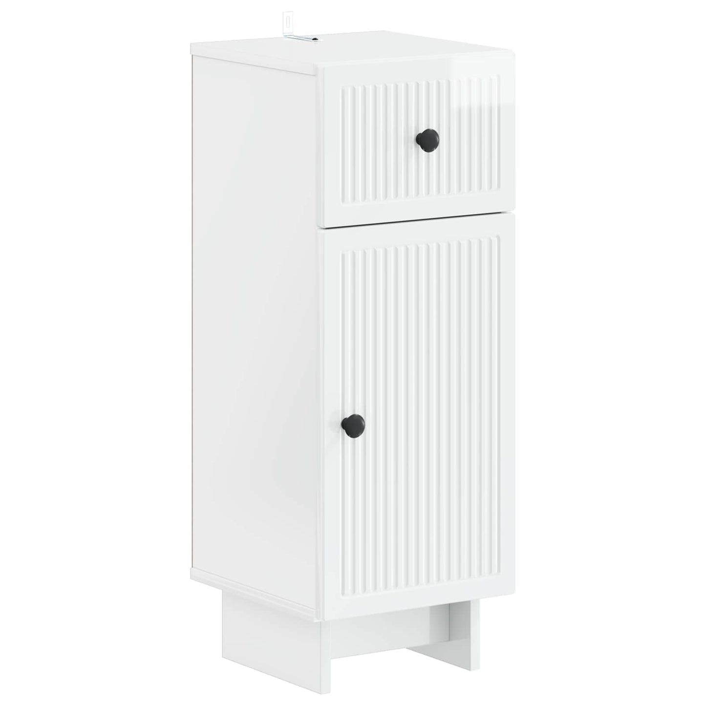 Set di armadietti da bagno in 3 pezzi EDE Bianco Lucido