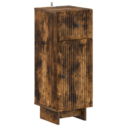 Set di armadietti da bagno in 3 pezzi EDE Rovere Fumo