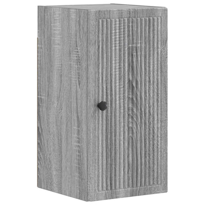 Set di armadietti da bagno in 3 pezzi EDE Sonoma grigio