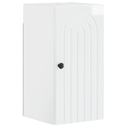 Set di armadietti da bagno in 3 pezzi ALKMAAR Bianco Lucido