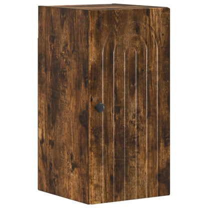 Set di armadietti da bagno in 3 pezzi ALKMAAR Rovere Fumo