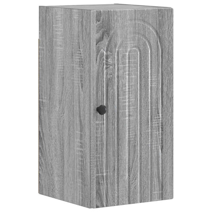 Set di armadietti da bagno in 3 pezzi ALKMAAR Sonoma grigio