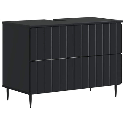 Set di armadietti da bagno in 3 pezzi ZWOLLE Nero