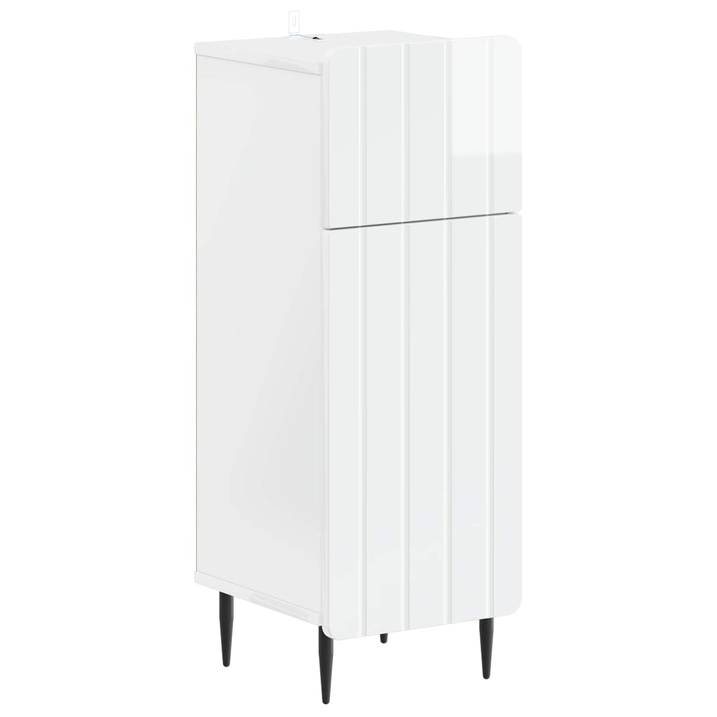 Set di armadietti da bagno in 3 pezzi ZWOLLE Bianco Lucido