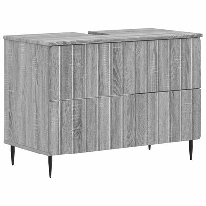 Set di armadietti da bagno in 3 pezzi ZWOLLE Sonoma grigio