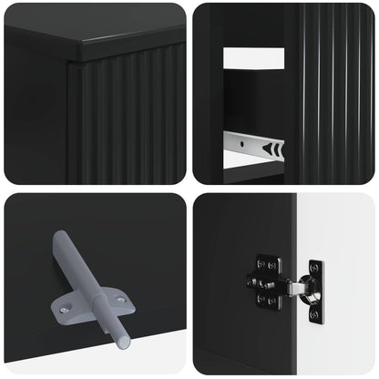 Set di armadietti da bagno in 3 pezzi ARNHEM Nero