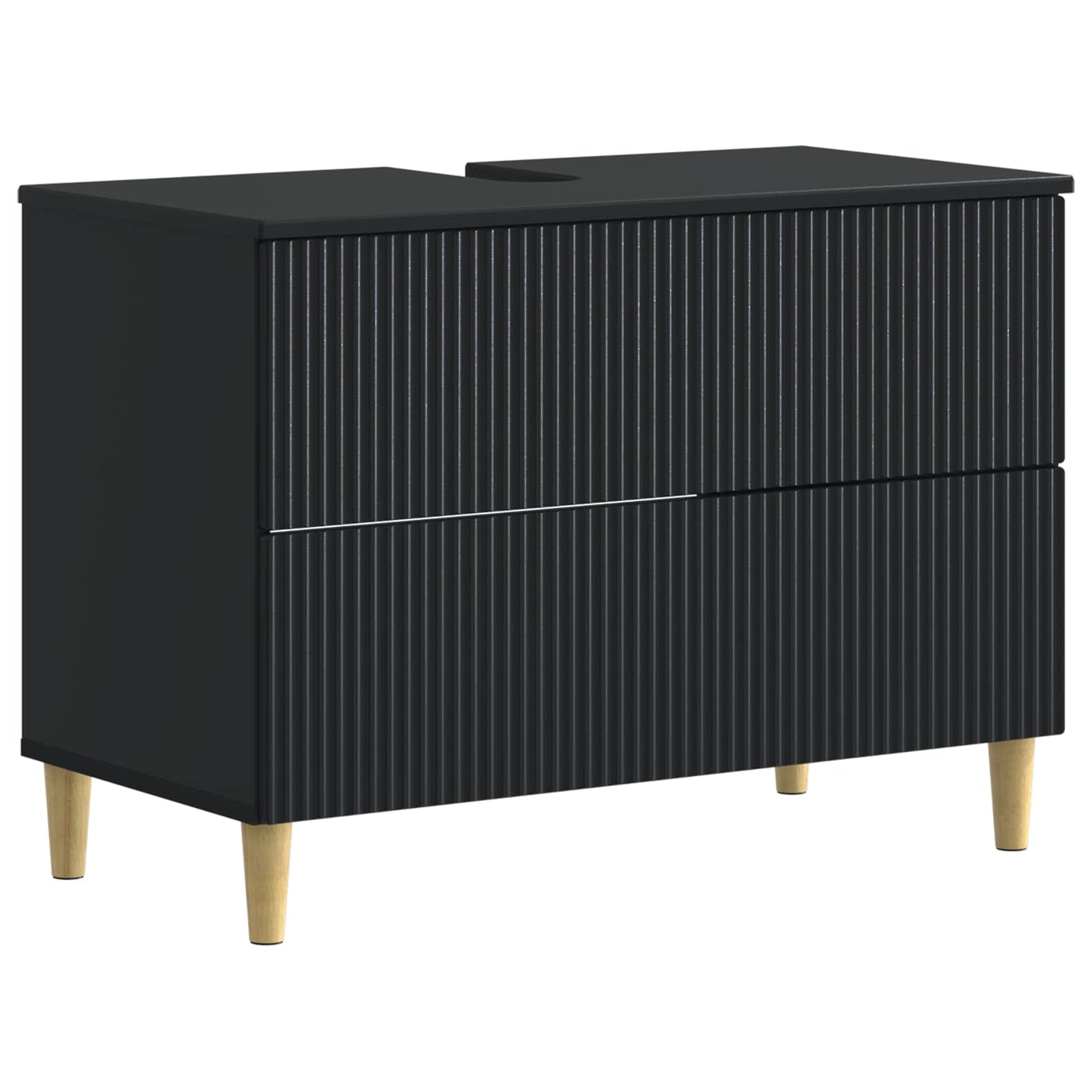 Set di armadietti da bagno in 3 pezzi ARNHEM Nero