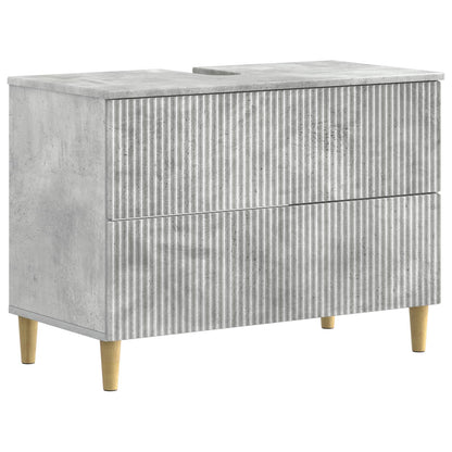 Set di armadietti da bagno in 3 pezzi ARNHEM Grigio Cemento