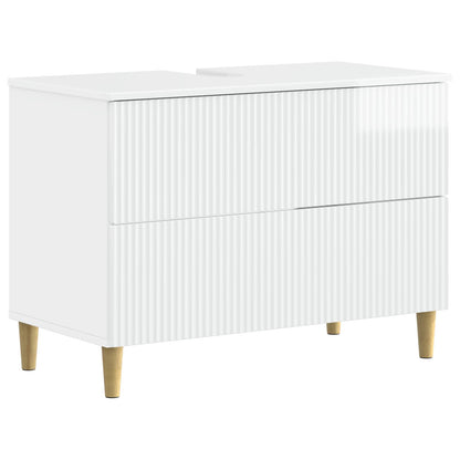 Set di armadietti da bagno in 3 pezzi ARNHEM Bianco Lucido
