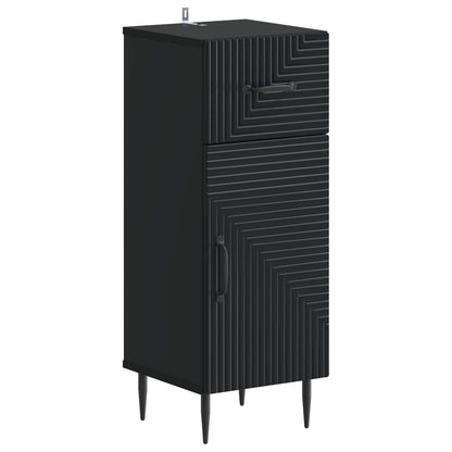 Set di armadietti da bagno in 3 pezzi HAARLEM Nero