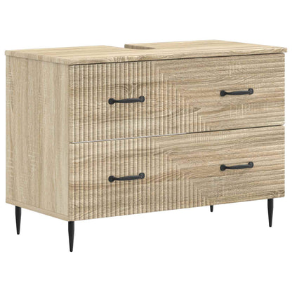Set di armadietti da bagno in 3 pezzi HAARLEM Rovere Sonoma